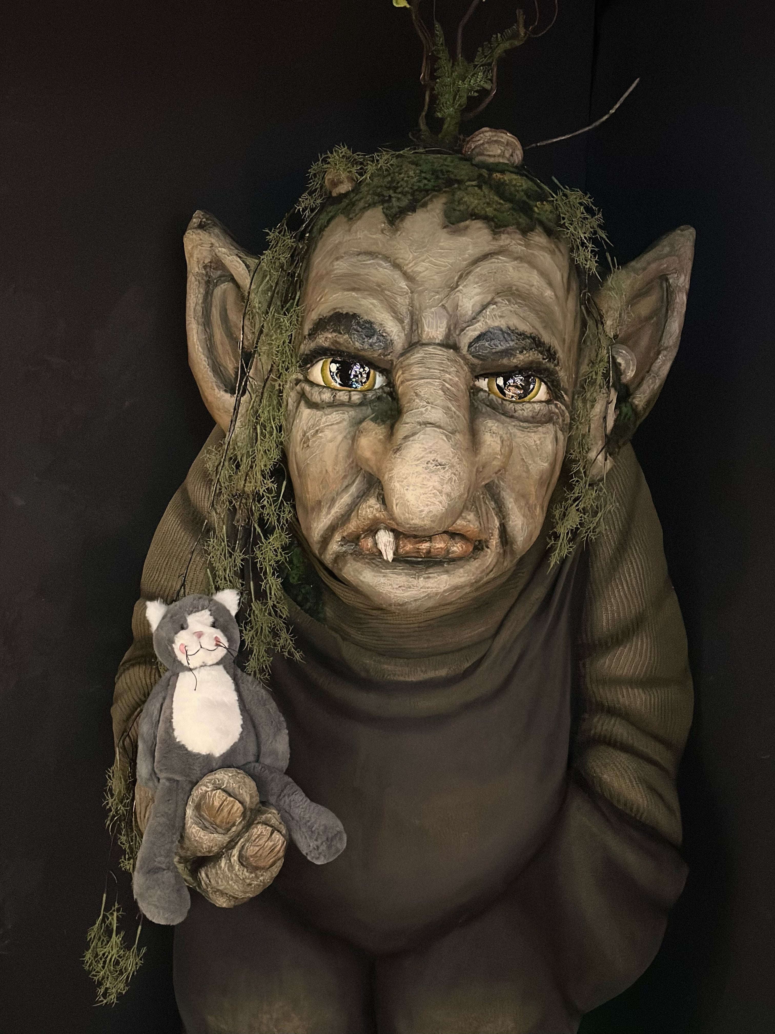 Klaus the cat at the Troll Museum