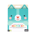 Carry-Along Kitten Sketchbook Kit with Pencils and Stickers