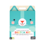 Carry-Along Kitten Sketchbook Kit with Pencils and Stickers