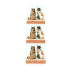 Alex Clark Tortoiseshells magnetic bookmark featuring two companion cats sitting side by side in a charming watercolour illustration.