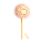 Ginger Beans & Co Fluffy Cat Paw Pom Pom Fine Tip Pen with cap open