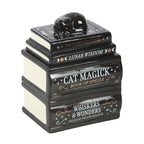 Black Cat Book Stack Oil Burner & Wax Melt Burner – Cat Lover Gift