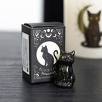 Mystical Ceramic Black Cat in Matchbox Gift Box – Cat Lover Keepsake