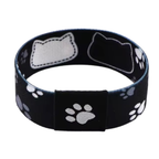 Black & White Cats Reversible Stretchy Wristband Bracelet Fun Cat Lover Accessory