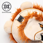 Relaxeazzz Lion Plush Travel Pillow & Eye Mask Set – Soft Neck Cushion for Travel