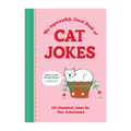The Impawsibly Good Book of Cat Jokes by Thomas Nowak with 165 funny feline jokes and illustrated pink cover