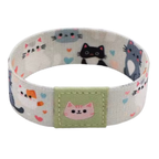 Cute Cats Reversible Stretchy Wristband Bracelet – Cat Lover Fashion Accessory 🐱