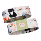 Cute Cats Reversible Stretchy Wristband Bracelet – Cat Lover Fashion Accessory 🐱