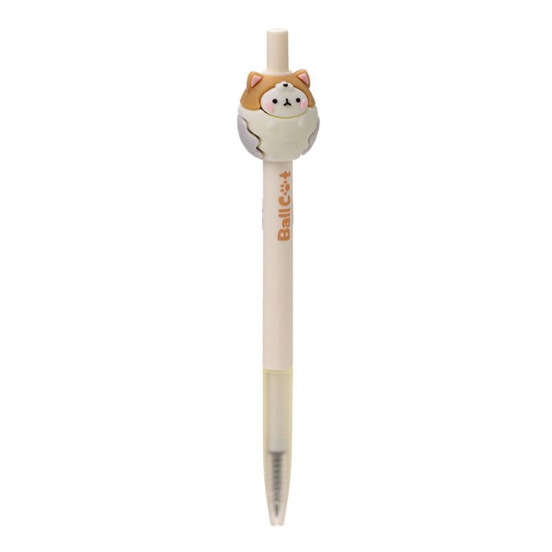 Beige cat everlasting inkless pencil with cute cat topper