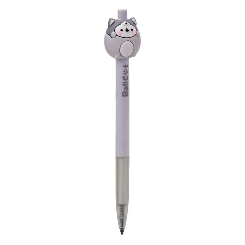 Grey cat everlasting inkless pencil with cute cat topper