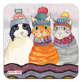 Emma Ball Cats in Hats Single Coaster