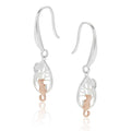 Earrings Equilibrium Silver Plated Moon Gazing Cat Earrings