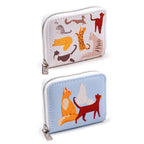 Feline Fine Cats zip around small wallet purse showing both available designs