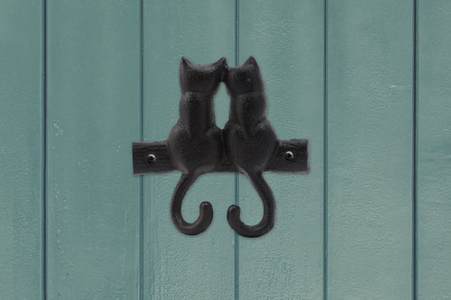 Double Cat Tail Cast Iron Wall Hooks