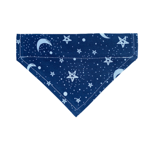 Clothing Handmade Cat/Dog Over the Collar Bandana Moon & Stars