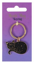 Mystic Mog Metal & Enamel Cat Keyring