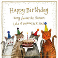 Alex Clark Large Gold Foiled Card - From the Cat