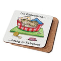 Draw UK Single Cat Coaster - It’s Exhausting