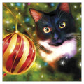 Denise Laurent Cat Christmas Card - Oh Christmas Tree