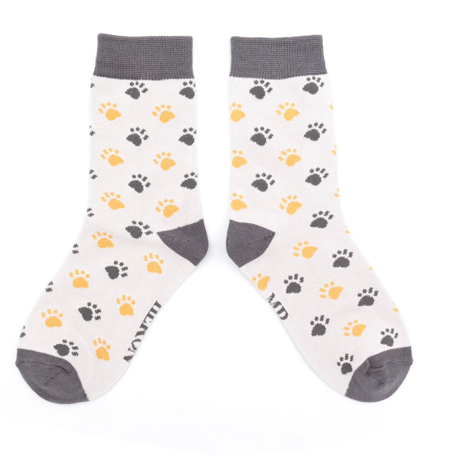 Mr Heron Boys Bamboo Socks 'Paddy Paws' Silver