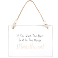 ‘Move the Cat’ Hanging Cat Plaque Sign