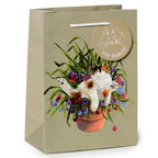 Kim Haskins Floral Cat Gift Bag - Large