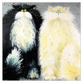 Kim Haskins Cat Greetings Card - Mr and Mrs