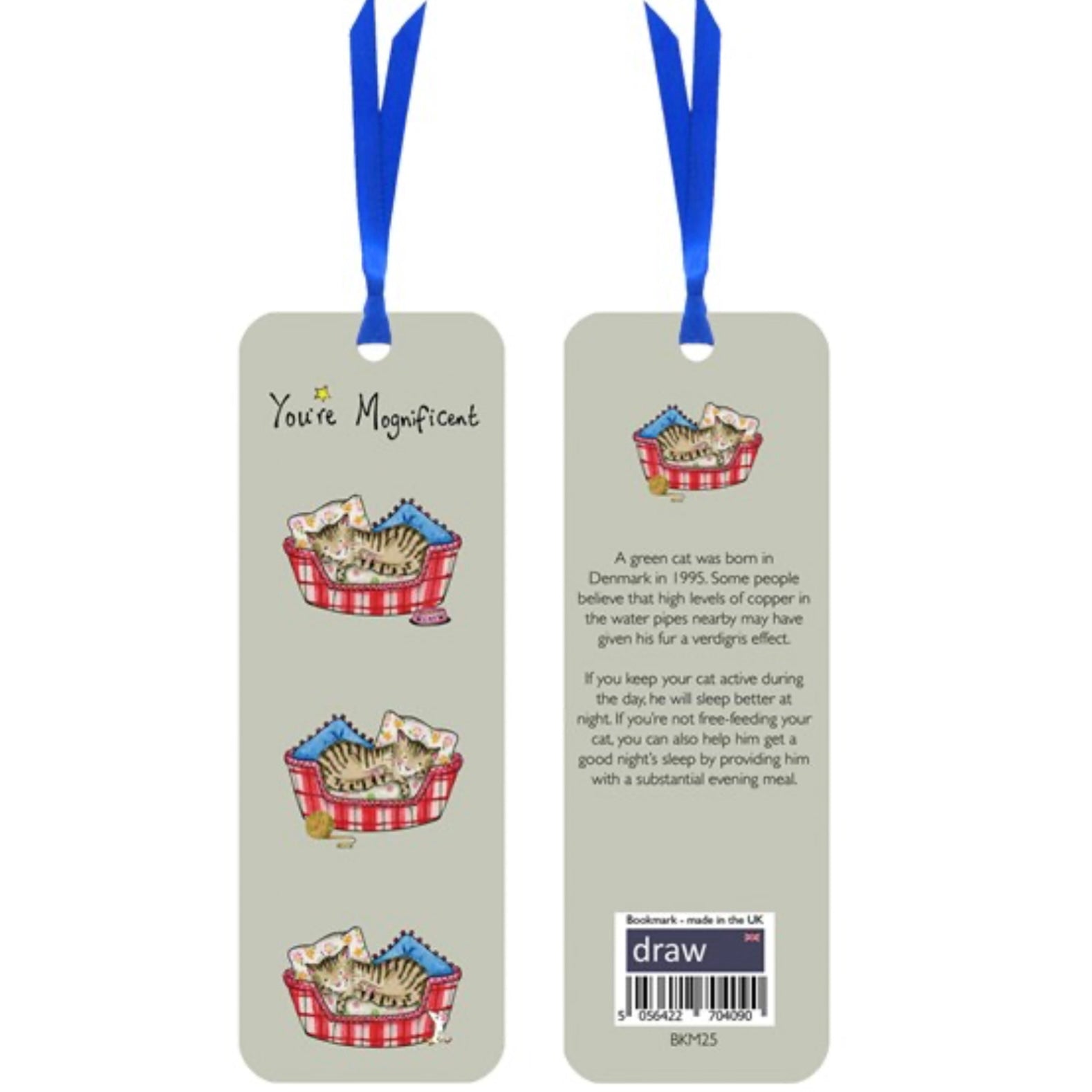 Draw UK Cat Card Bookmark - You’re Mognificent