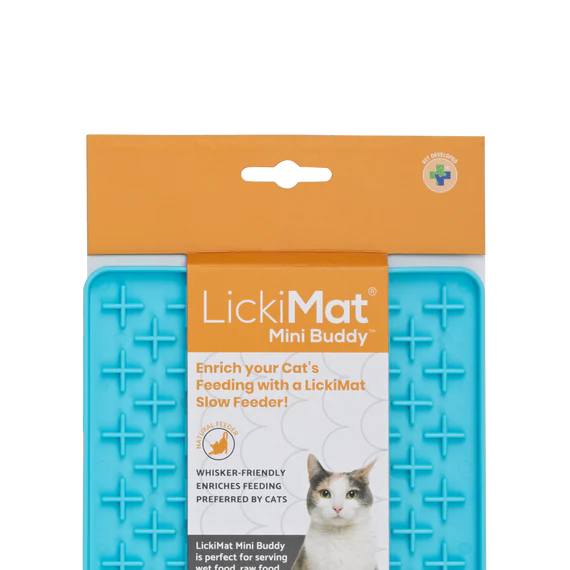 LickiMat Mini Buddy Cat Wet / Raw Food Treats Feeding Mat