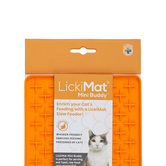 LickiMat Mini Buddy Cat Wet / Raw Food Treats Feeding Mat