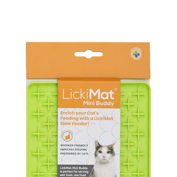 LickiMat Mini Buddy Cat Wet / Raw Food Treats Feeding Mat