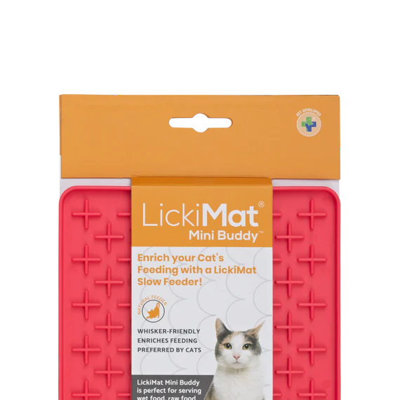 LickiMat Mini Buddy Cat Wet / Raw Food Treats Feeding Mat