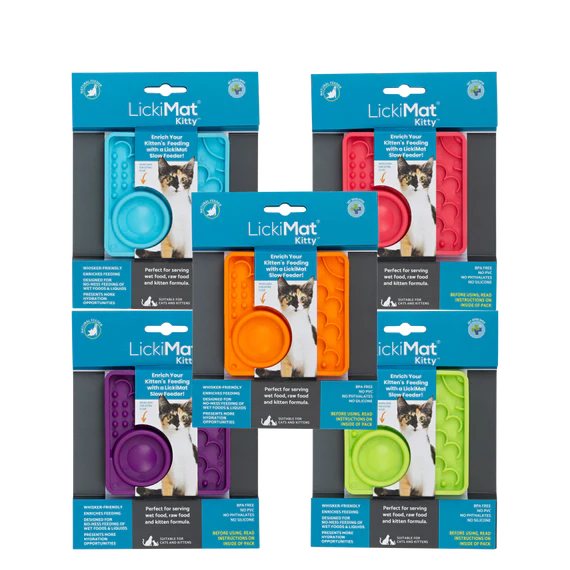 LickiMat Kitty Cat Wet / Raw Food Treats Feeding Mat