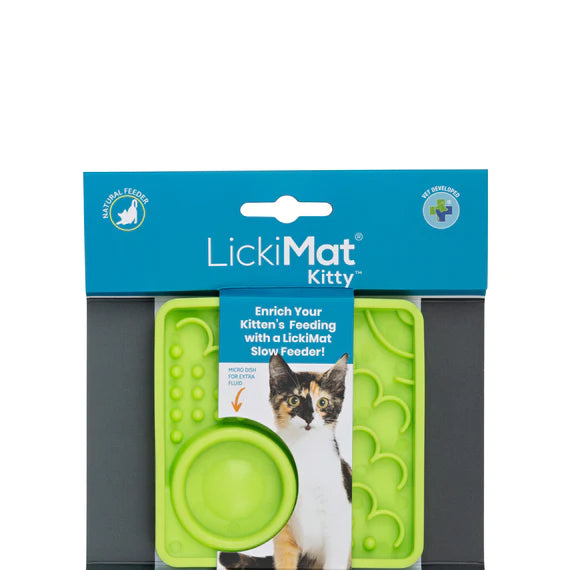 LickiMat Kitty Cat Wet / Raw Food Treats Feeding Mat