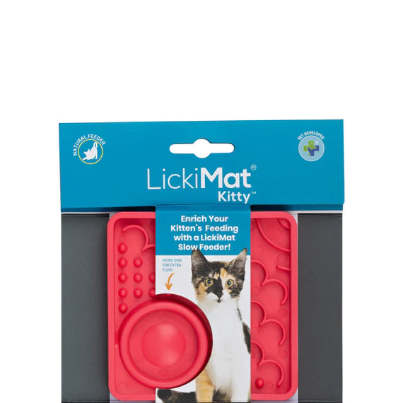 LickiMat Kitty Cat Wet / Raw Food Treats Feeding Mat