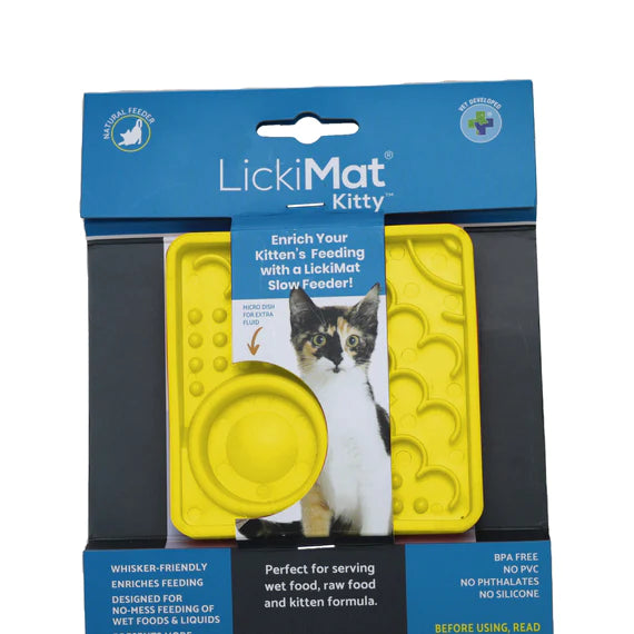 LickiMat Kitty Cat Wet / Raw Food Treats Feeding Mat
