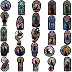 Black Cat Gothic Stickers - Pack 10, Random Mix