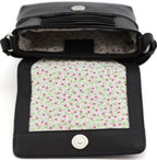 Mala Leather Midnight Cats Cross Body Bag Black or Grey