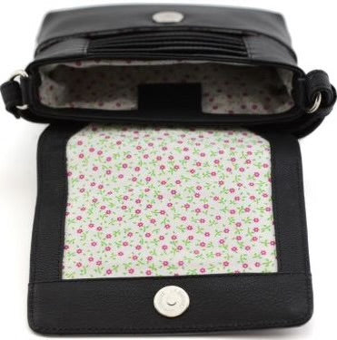 Mala Leather Midnight Cats Cross Body Bag Black or Grey