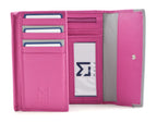 Mala Leather Cat & Mouse Tri-Fold Purse RFID Pink