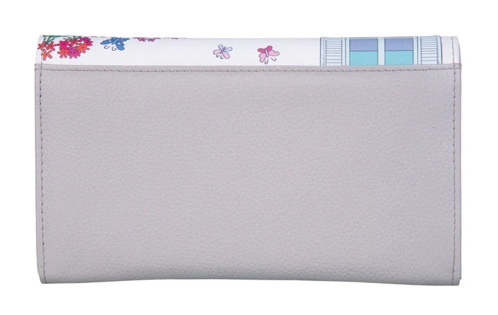 Mala Leather Santorini Cats Matinee Purse RFID