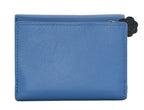 Mala Leather Peek a Boo Cats Small Tri Fold Purse RFID Blue