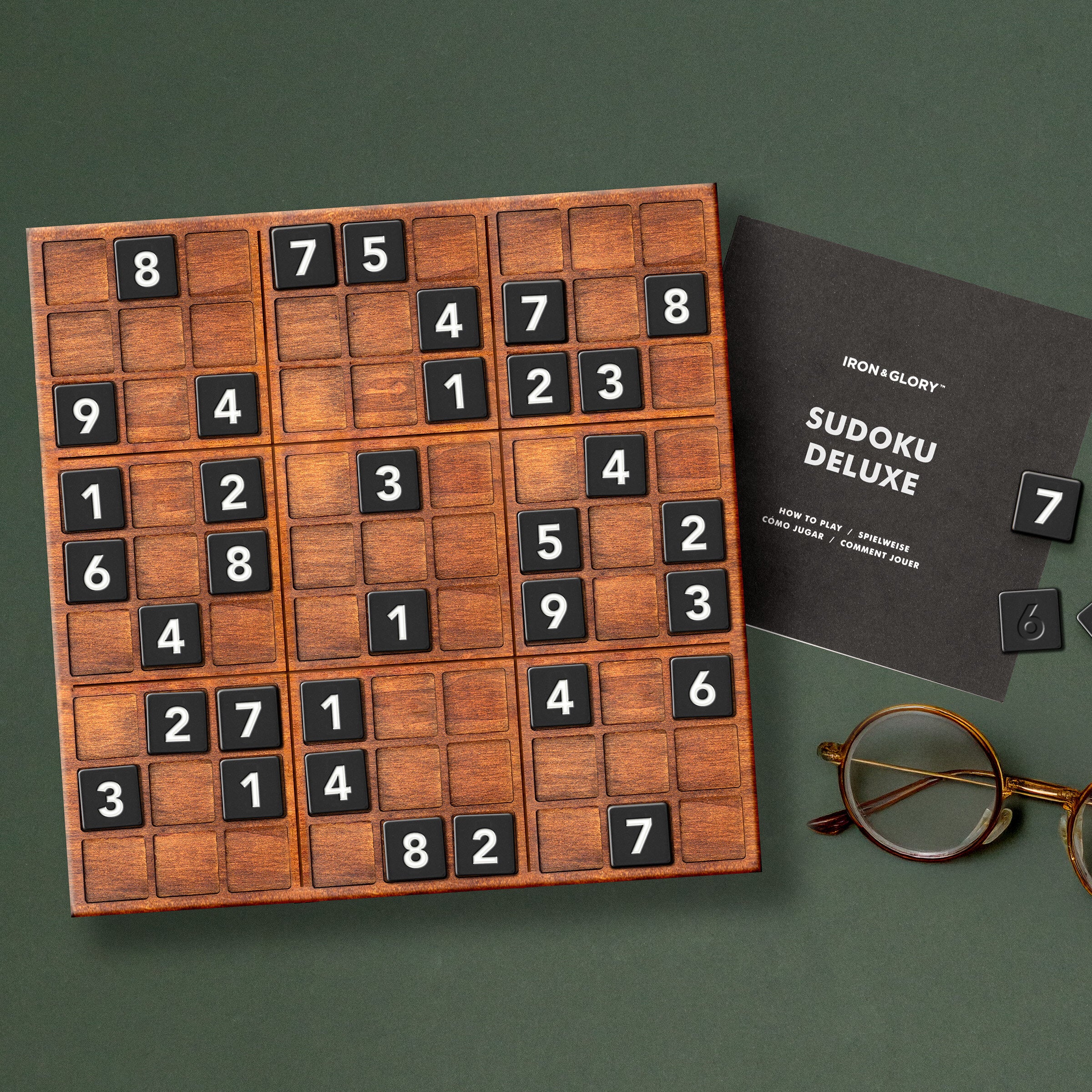 Sudoku Deluxe Luxury Wooden Puzzle Board & Tiles
