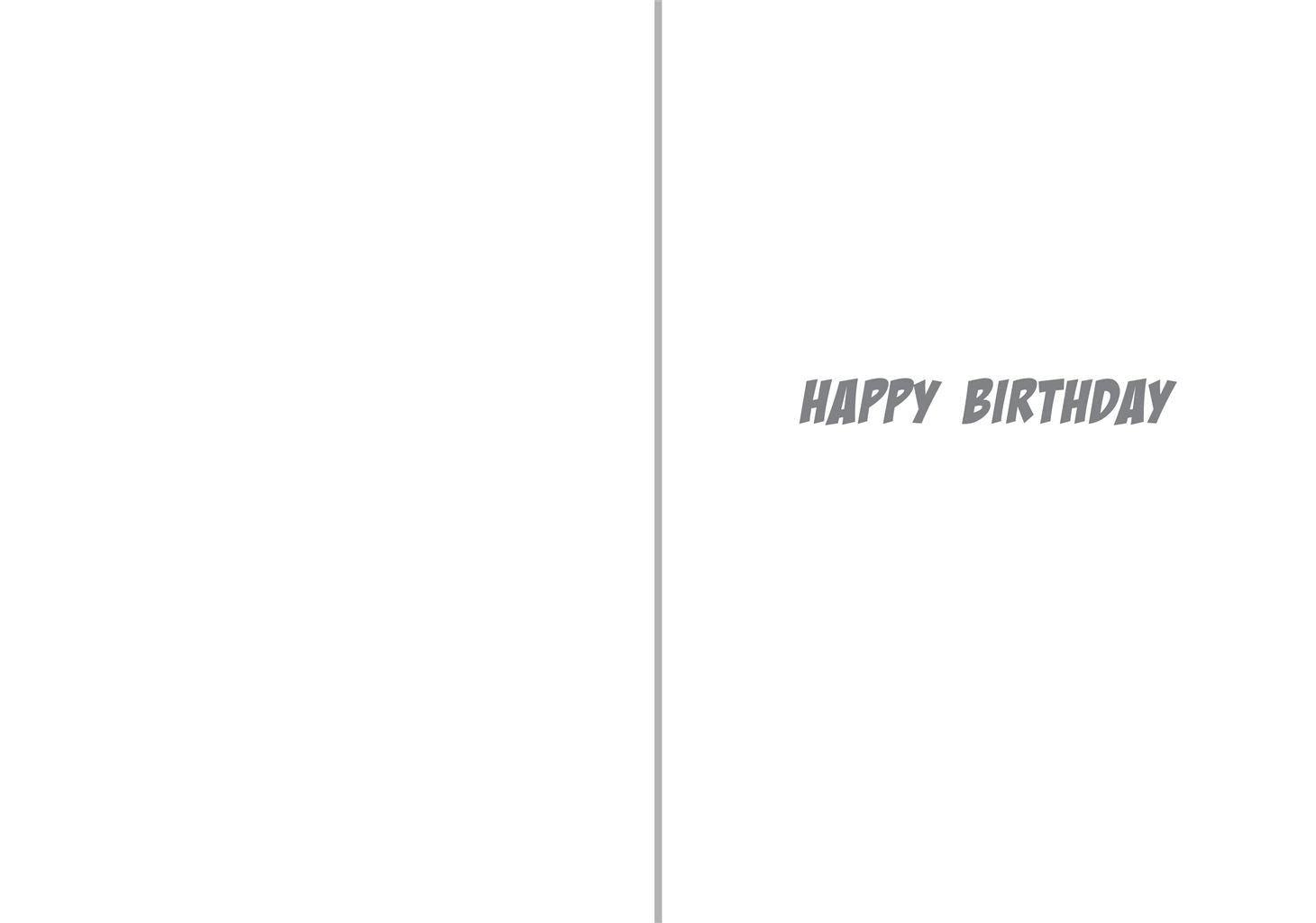 Cat Scratches Humorous Birthday Card