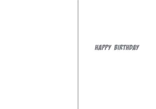 Cat Scratches Humorous Birthday Card