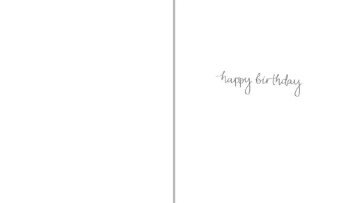 Cat Amongst Flowers and Butterflies Birthday Card