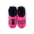 Snoozies Pairables ‘Cat Lover’ Hot Pink Cat Slippers