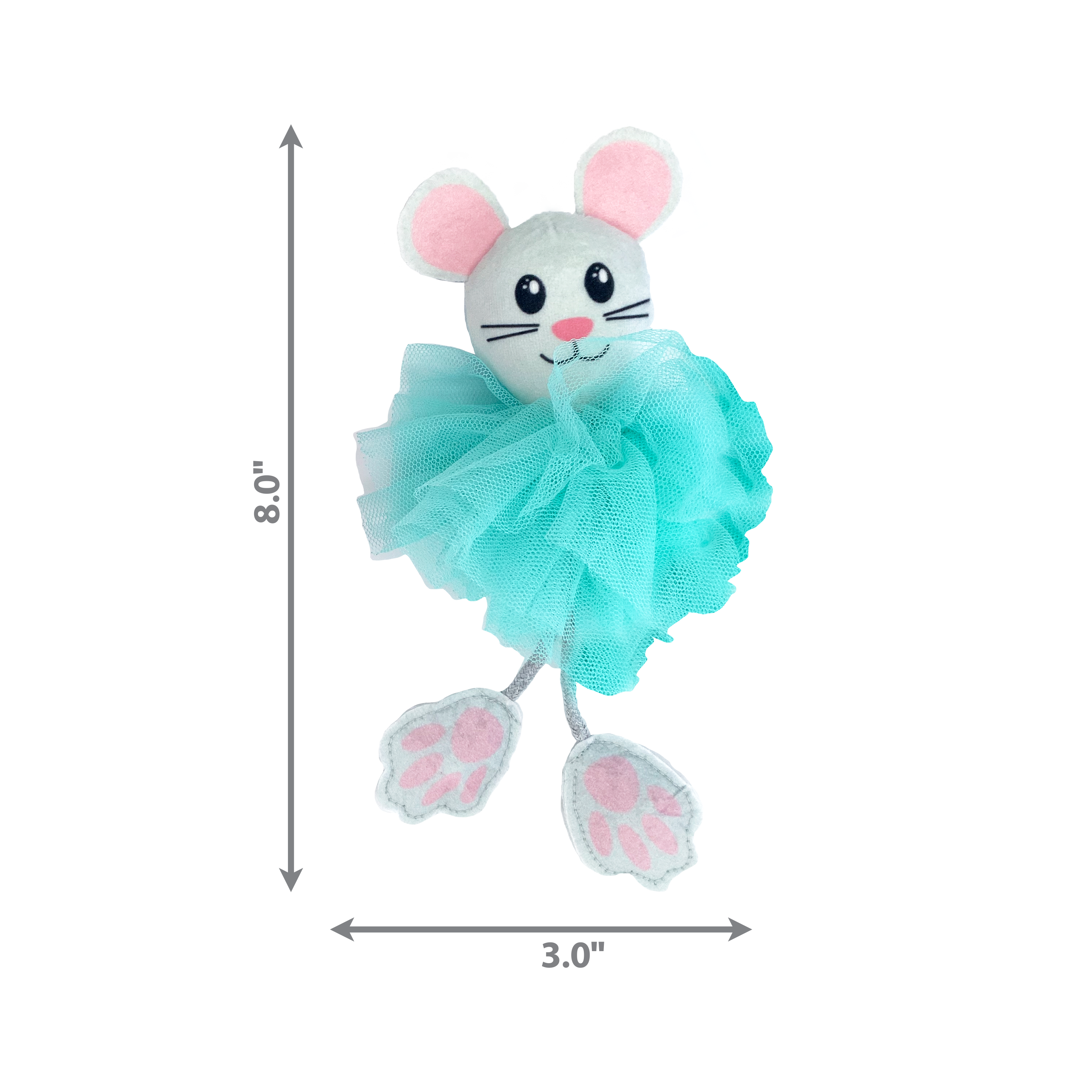 KONG Tutu Cute Catnip Cat Toy Ballerina Mouse