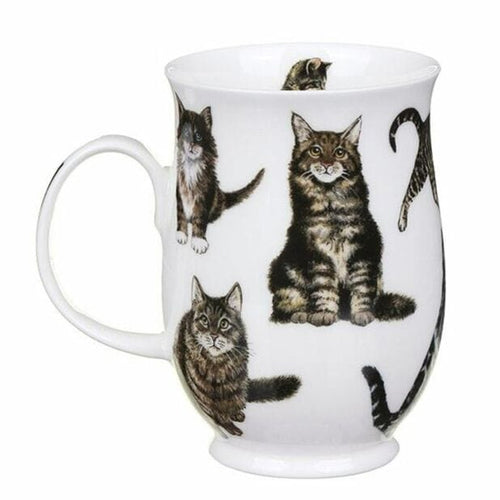 Mugs Dunoon Fine Bone China Mug: Suffolk Cats Tabby