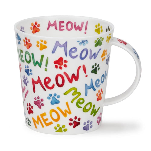 Mugs Dunoon Fine Bone China Large Cat Mug: Meow